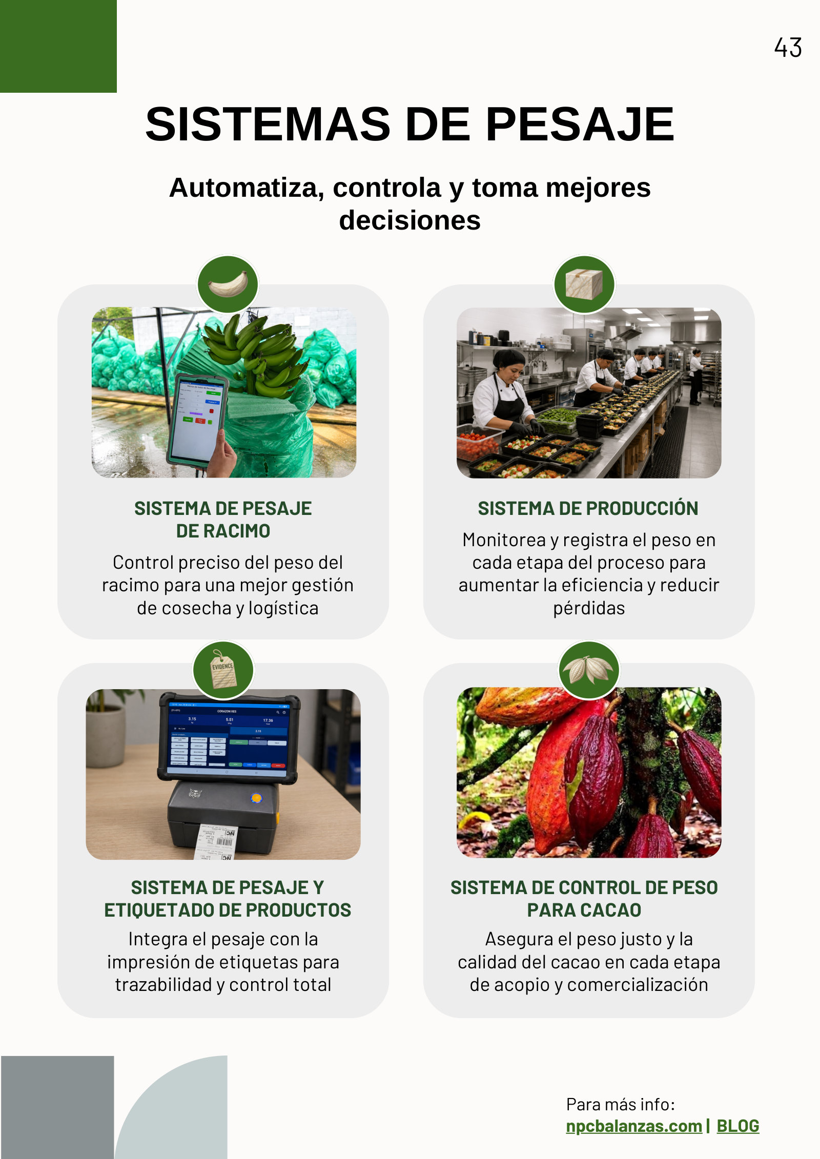 Catálogo NPC Balanzas — Sistemas de pesaje, página 2 de 3
