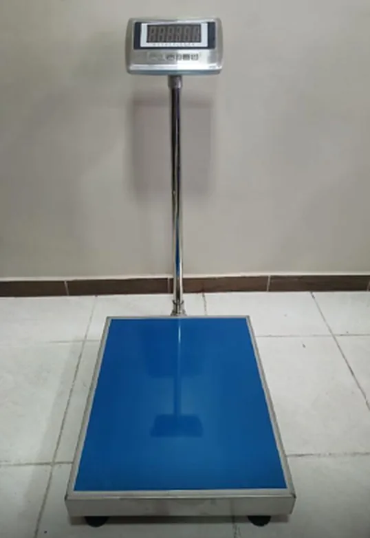 Balanza de piso de acero · 300 kg