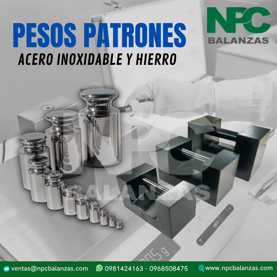 Pesas patrón certificadas