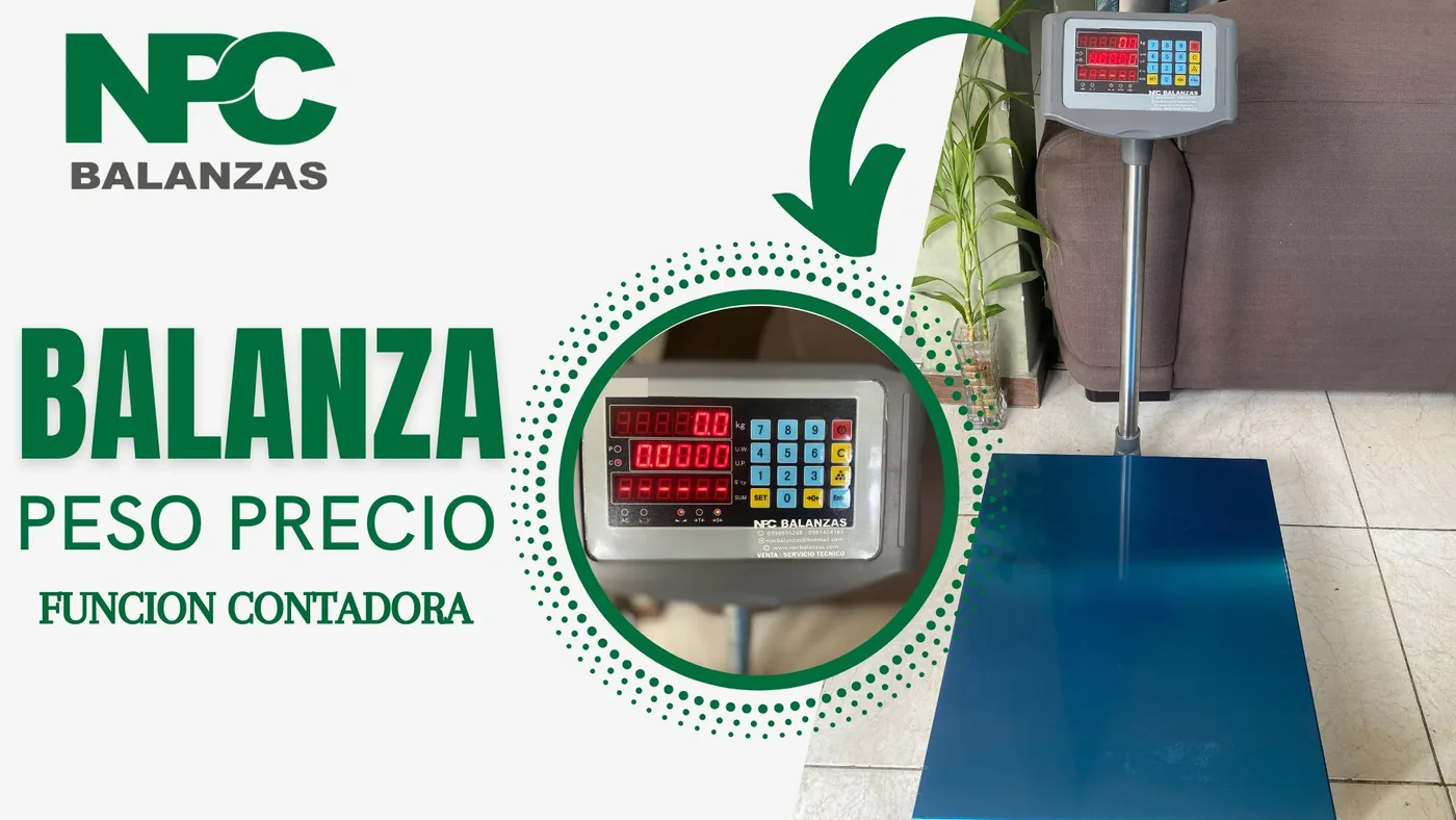 Balanza de piso peso-precio · 500 kg