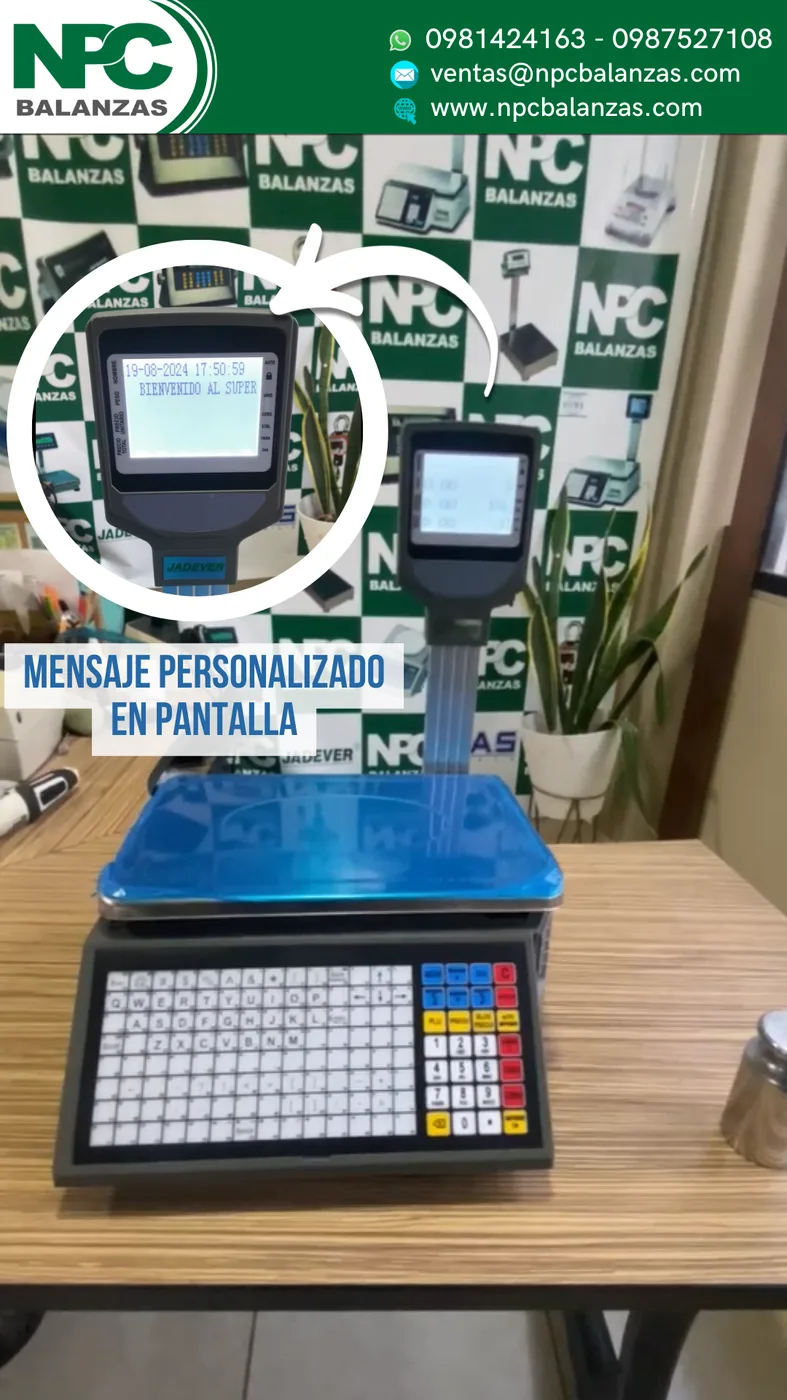 Balanza etiquetadora Jadever