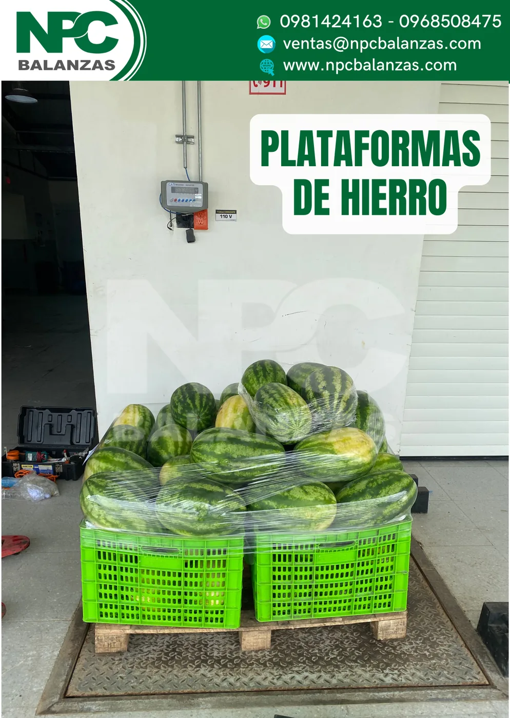 Plataforma de hierro · 2 t