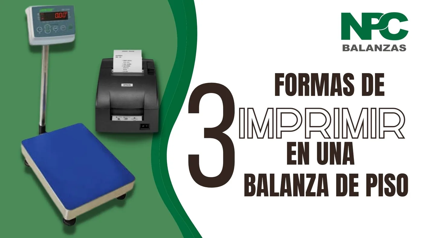 Balanza de piso con impresor