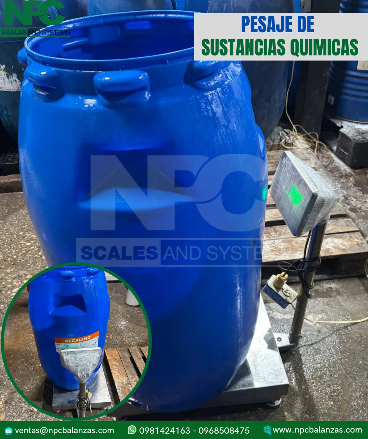 Balanza para sustancias químicas · 300 kg
