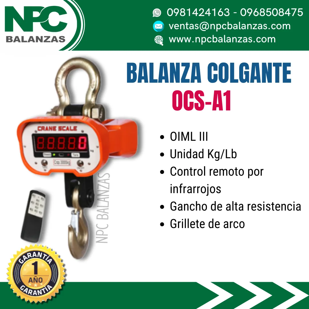 Balanza colgante OCS-A1 · 5 t