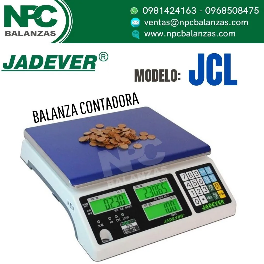Balanza contadora Jadever JCL · 30 kg